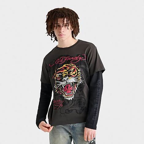 トップス Ed Hardy Tattoing longsleeve トップス Ed Hardy Tattoing longsleeve Ed Hardy Dragon Skull Black