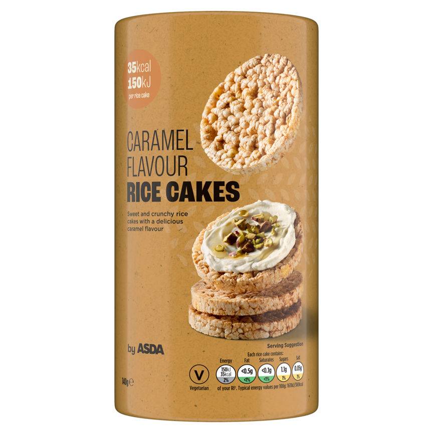 ASDA Caramel, Rice Cakes (140g)