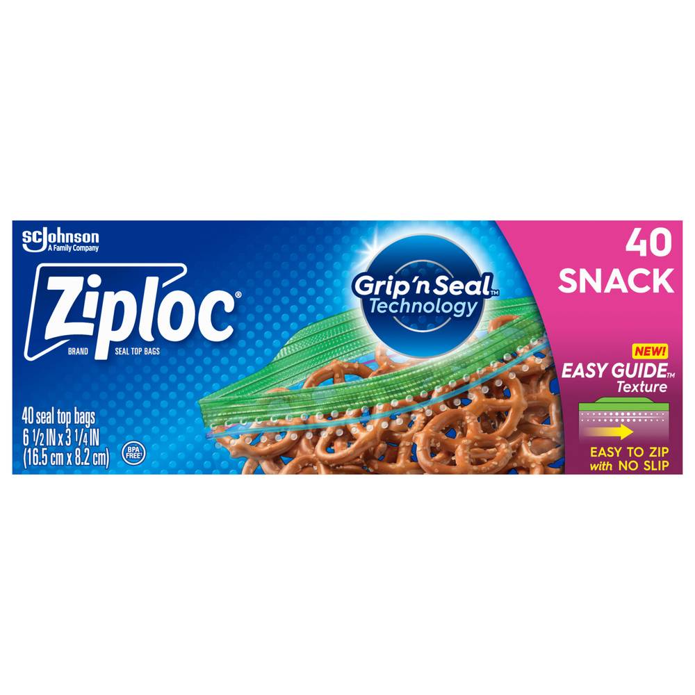 Ziploc Bags Snack (40 bags)