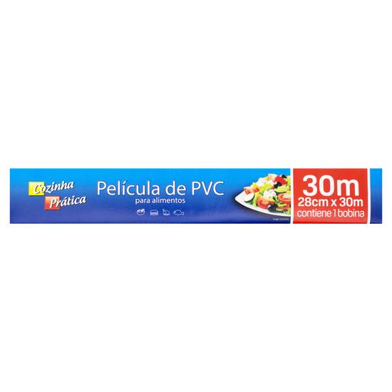 Cozinha prática filme plástico pvc (28cm x 30m)