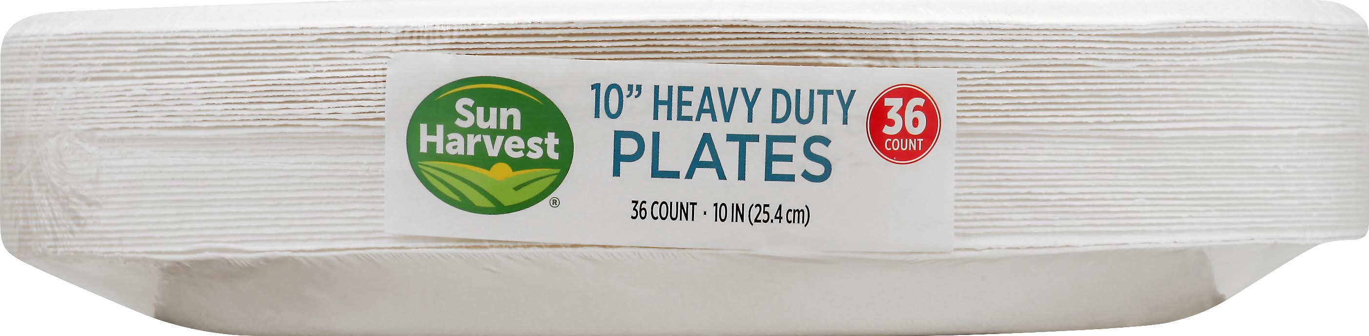 Sun Harvest 10 Inches Heavy Duty Plates (10.7 oz)