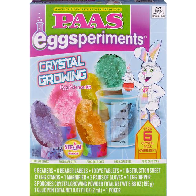 PAAS® Eggsperiments® Crystal Growing Egg Science Kit