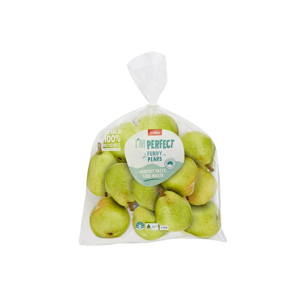Coles I'M Perfect Pears Prepacked 1.5kg