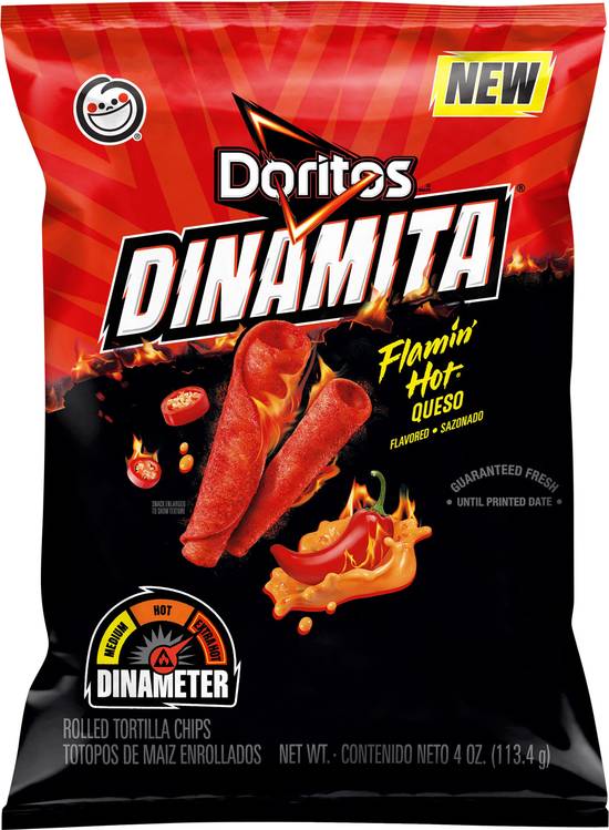 Doritos Dinamita Flamin' Hot Queso Rolled Tortilla Chips (4 oz)
