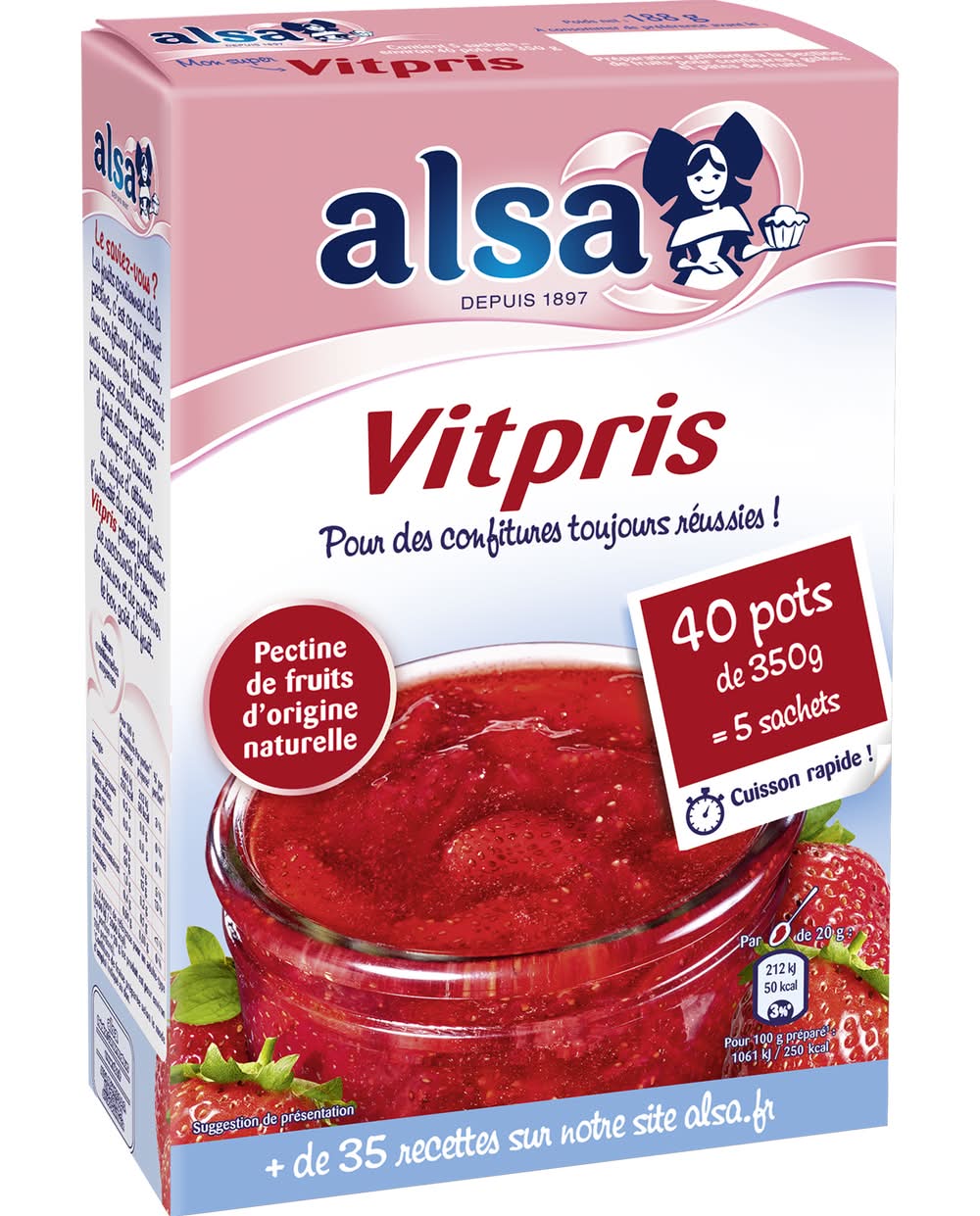 Alsa - Gélifiant confiture vitpris (188g)