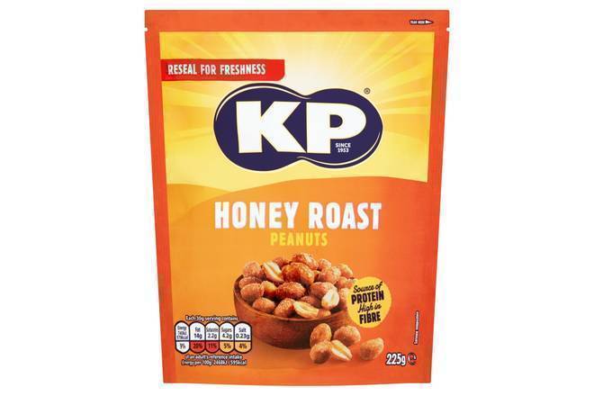 Kp Honey Roast Peanuts 225g
