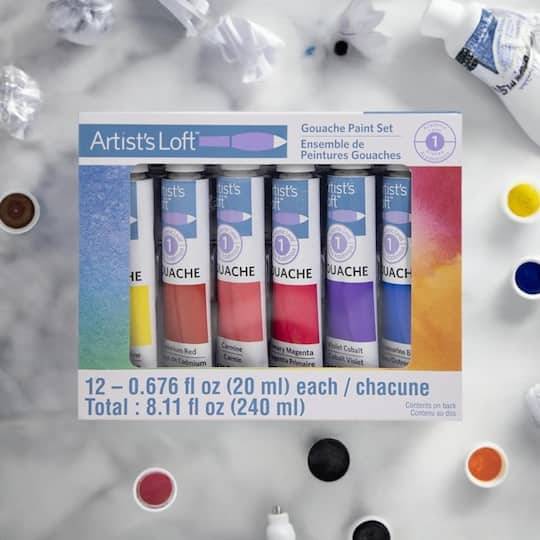 Artist's Loft Color Gouache Paint Set, Multicolor (0.67 fl oz)