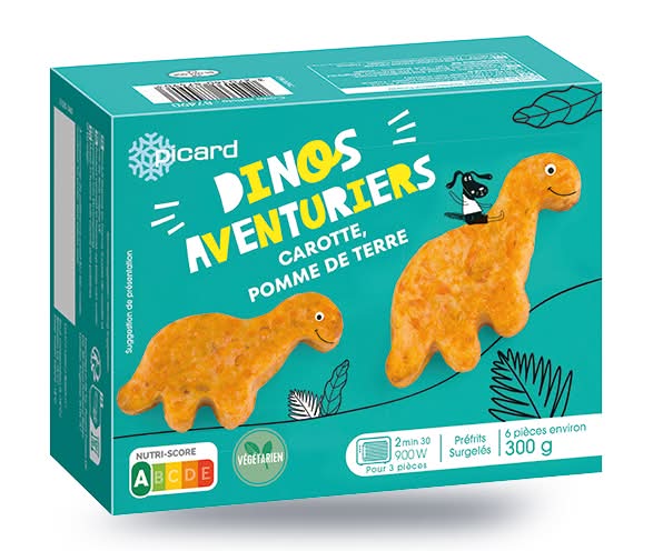 Dinos aventuriers, carotte, pomme de terre