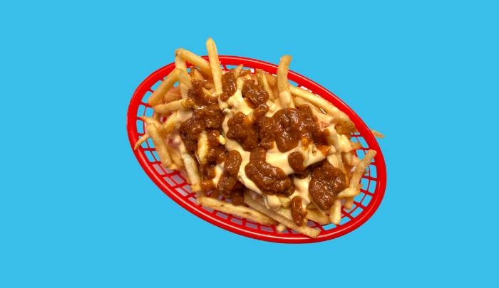 Large French Fries with Chili & Cheese Sauce