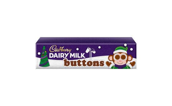 Cadbury Dairy Milk Buttons Christmas Chocolate Tube