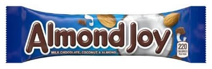 Almond Joy Chocolate Candy Bar, Coconut-Almond (1.61 oz)