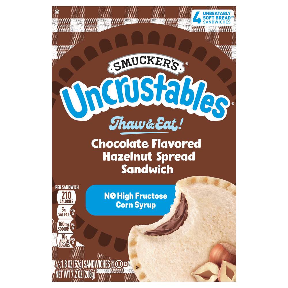 Smucker's Uncrustables (chocolate hazelnut) (4 ct)