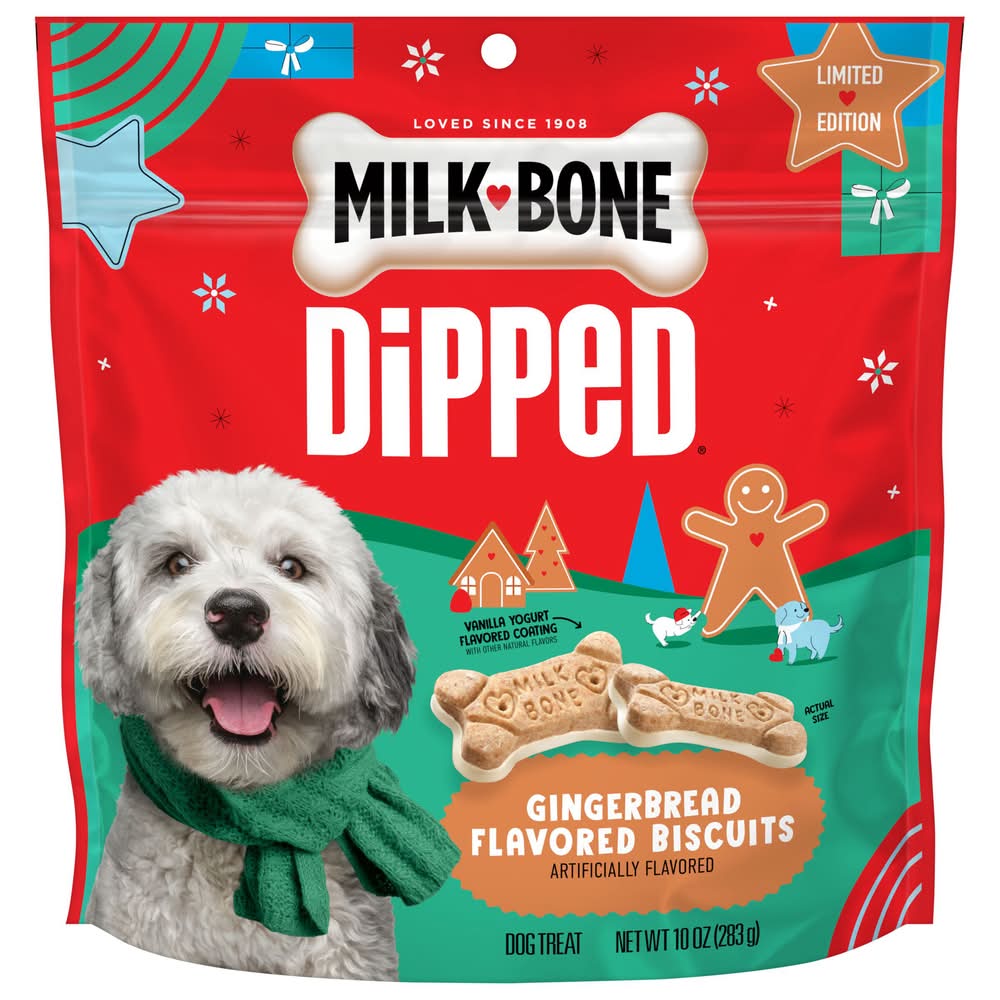 Dipped Dog Biscuits, Gingerbread (10 oz)
