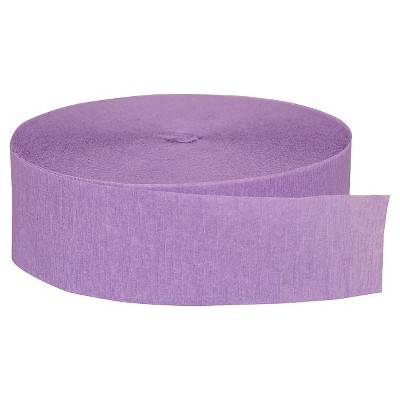 Spritz Lavender Crepe Streamer, Lavender