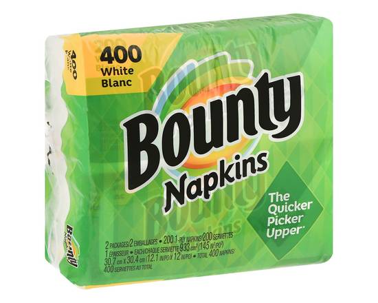 Bounty · White 1-Ply Napkins (400 ct)