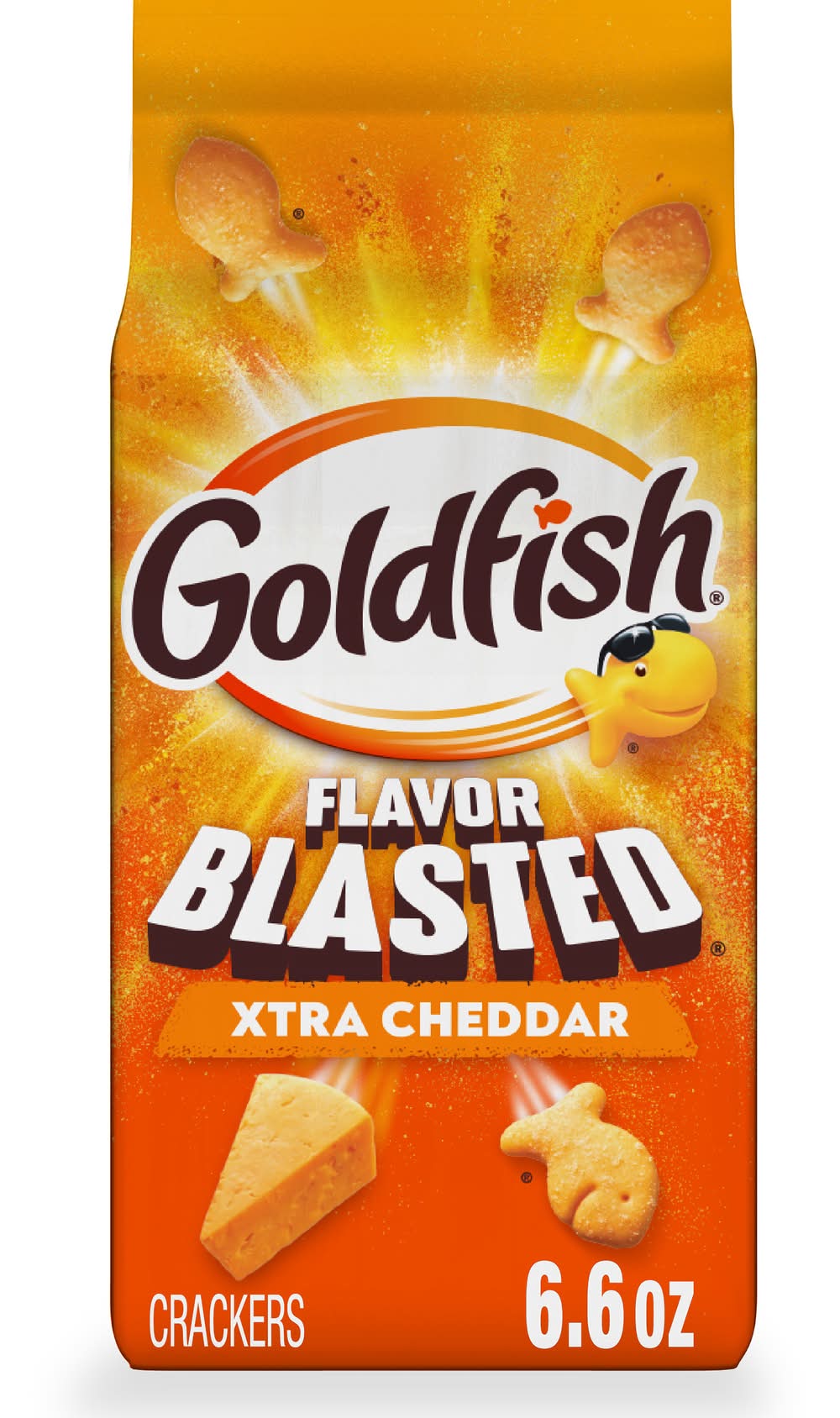 Pepperidge Farm Goldfish Baked Snack Crackers, Xtra Cheddar (6.6 oz)