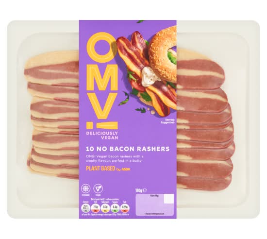 ASDA Plant Based Omv! No Bacon Rashers (10 pack)