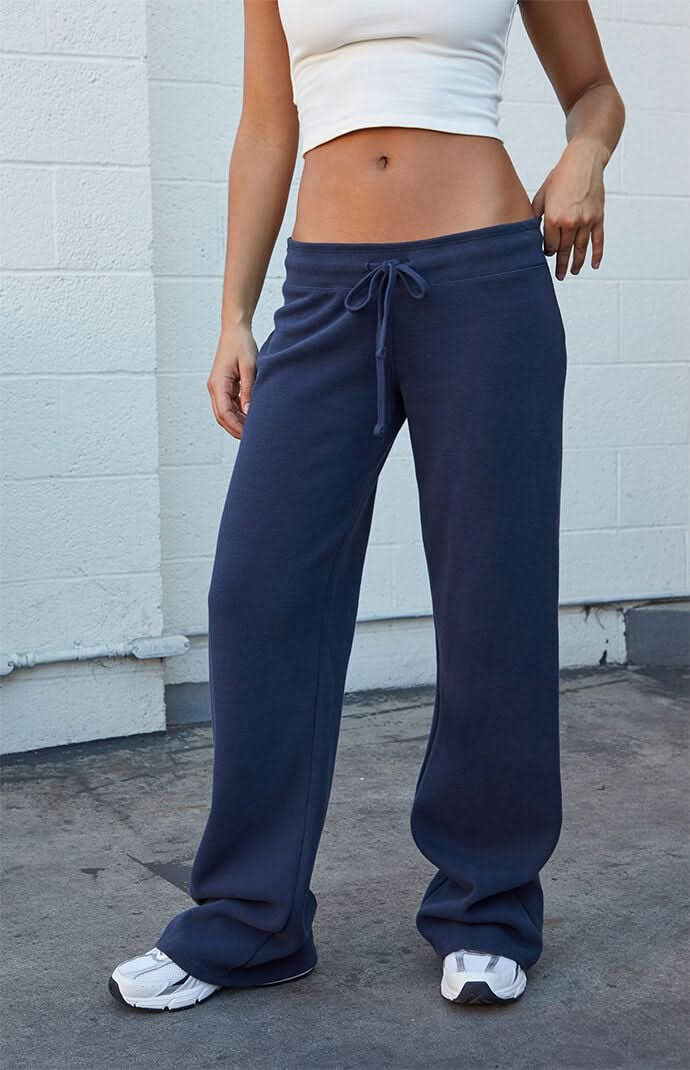John Galt Women's  Hilary Baggy Sweatpants Blue One Size