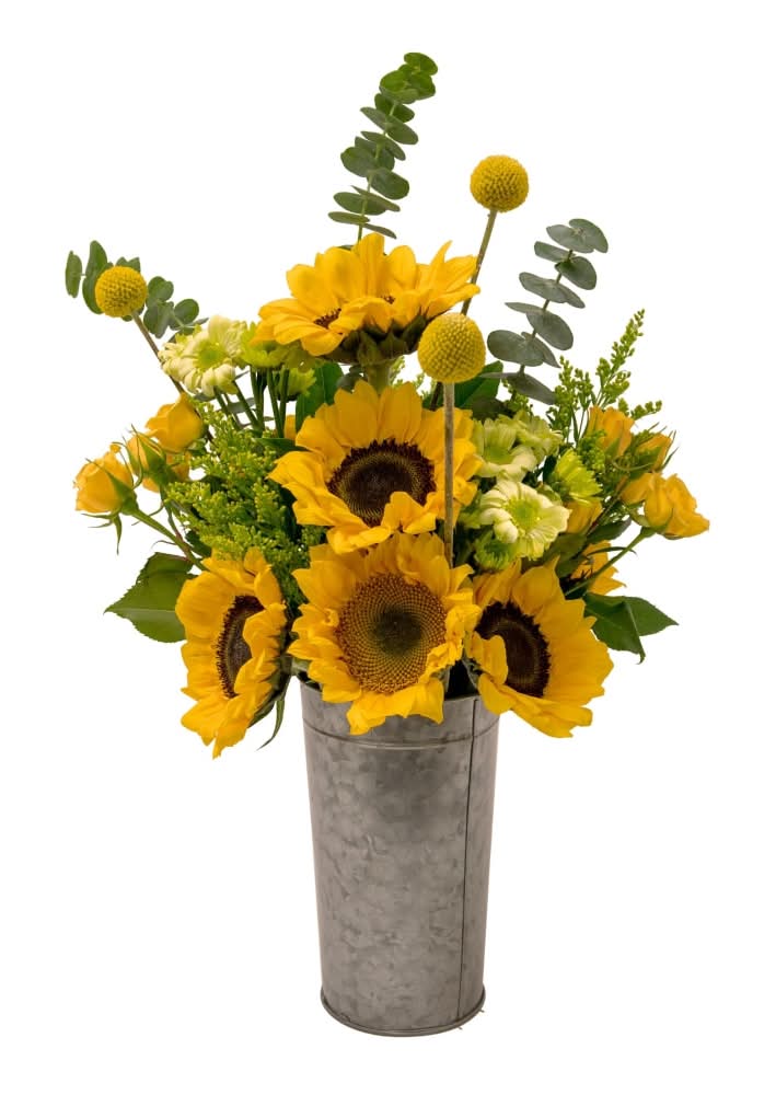 Bloom Haus Mixed Sunflower Vase (18 ct)