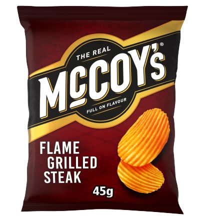 McCoy's Flame Grilled Steak, Ridge Cut Potato Crisps (45g)
