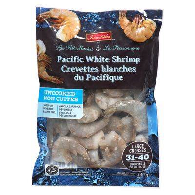 Irresistibles Frozen Uncooked Pacific White Shrimp 31-40 (340 g)