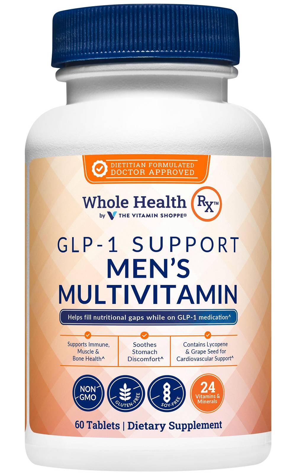 Whole Health RX Glp1 Support Multivitamin To Help Fill Nutritional Gaps, Men (60 ct)
