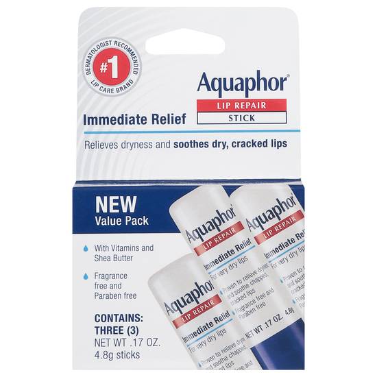 Aquaphor Immediate Relief Lip Repair Stick