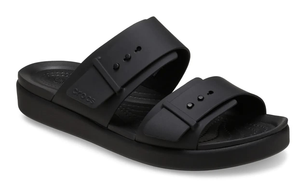 Crocs Brooklyn Low Wedge Sandal - Women'S (Black Medium - 6)