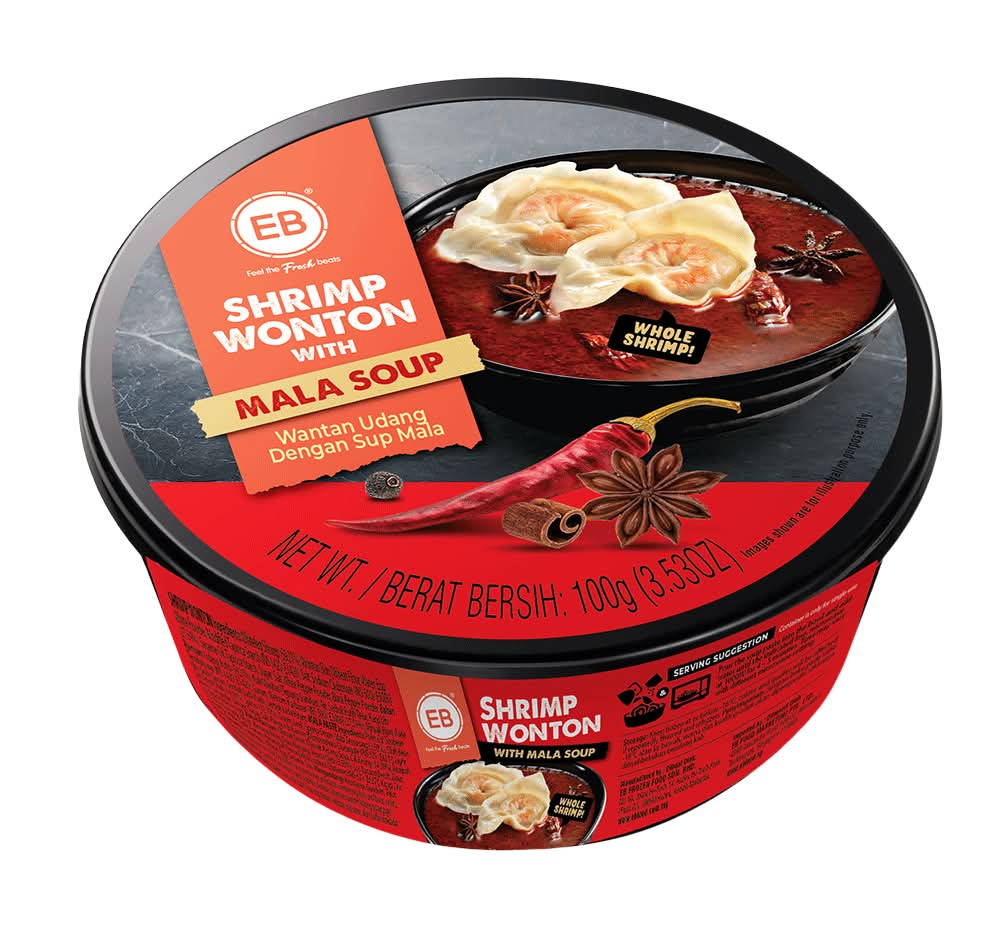EB Shrimp Wonton with Mala Soup 100g