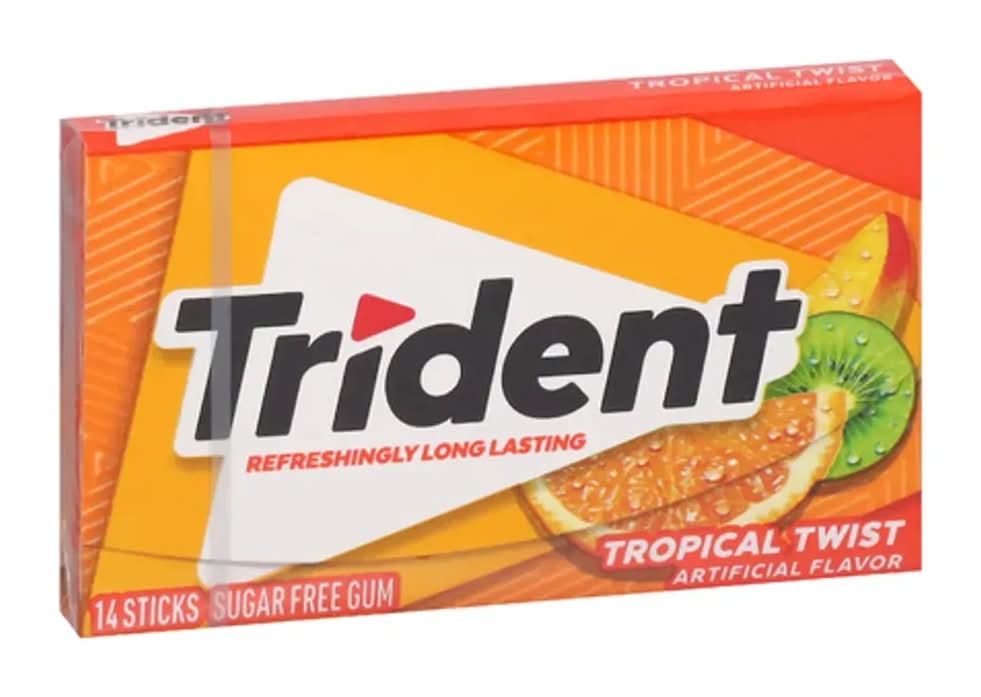 Trident Tropical Twist Sugar Free Gum