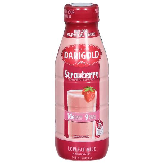 Darigold Dg Strawberry 1pc Bottle Uht (14 fl oz)