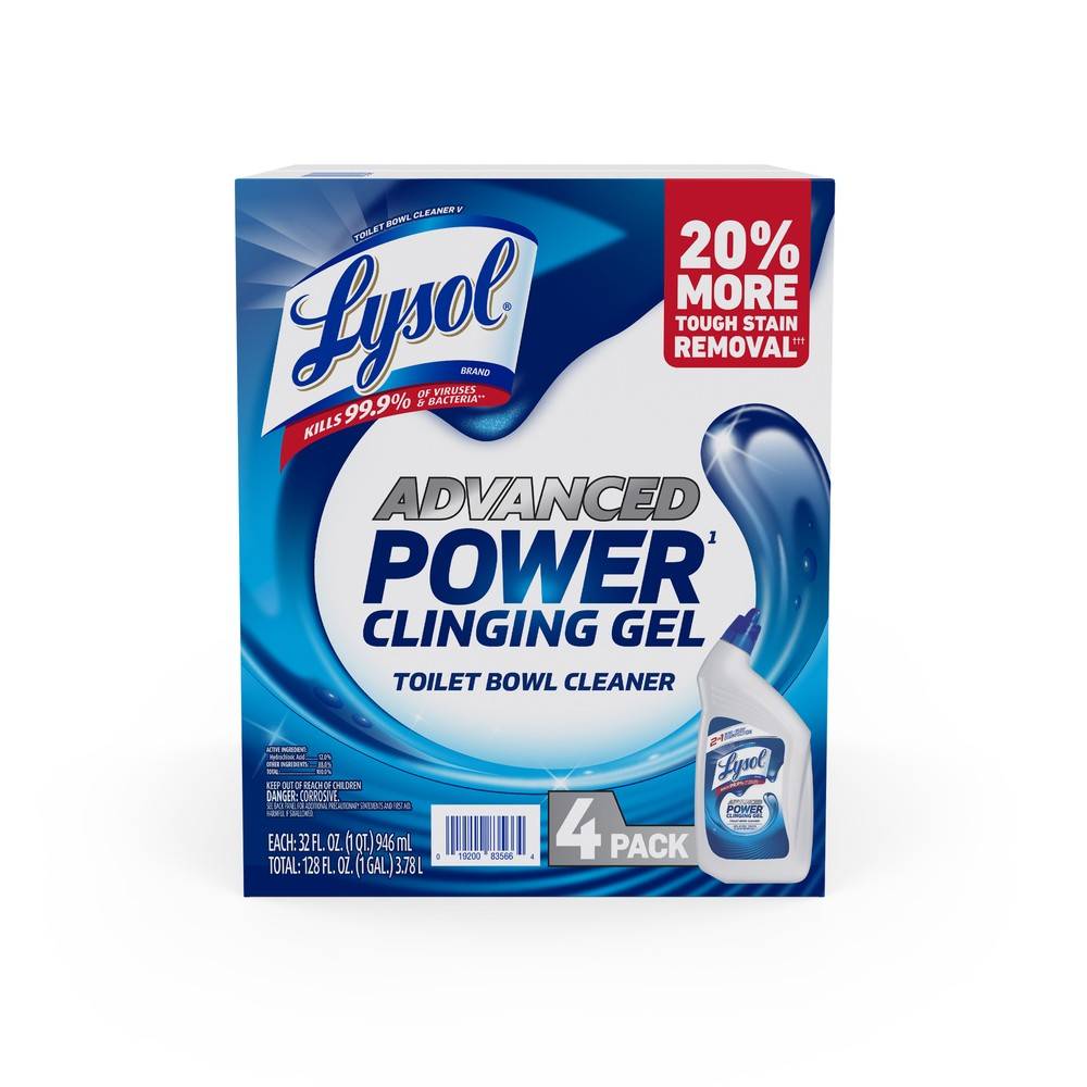 Lysol Advanced Toilet Bowl Cleaner (4 x 32 fl oz)