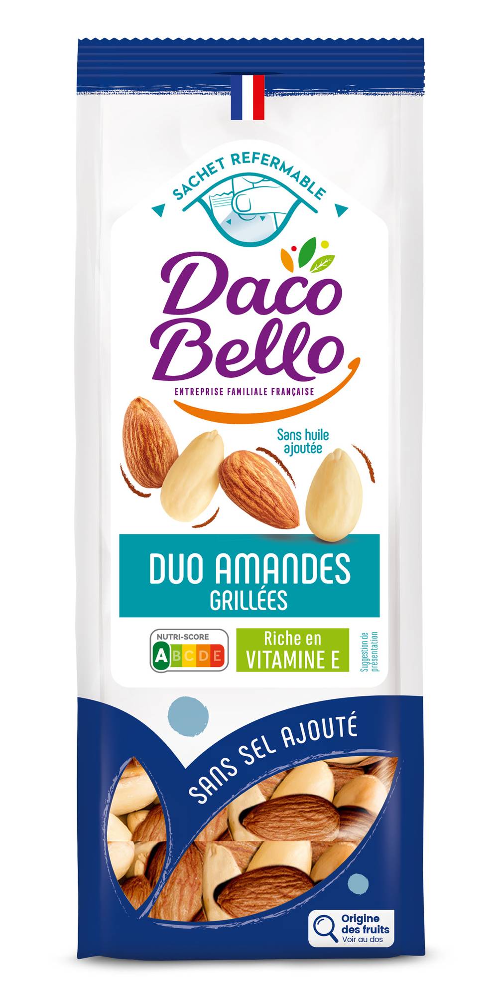 Daco Bell - Duo amandes grillées sans sel (175g)