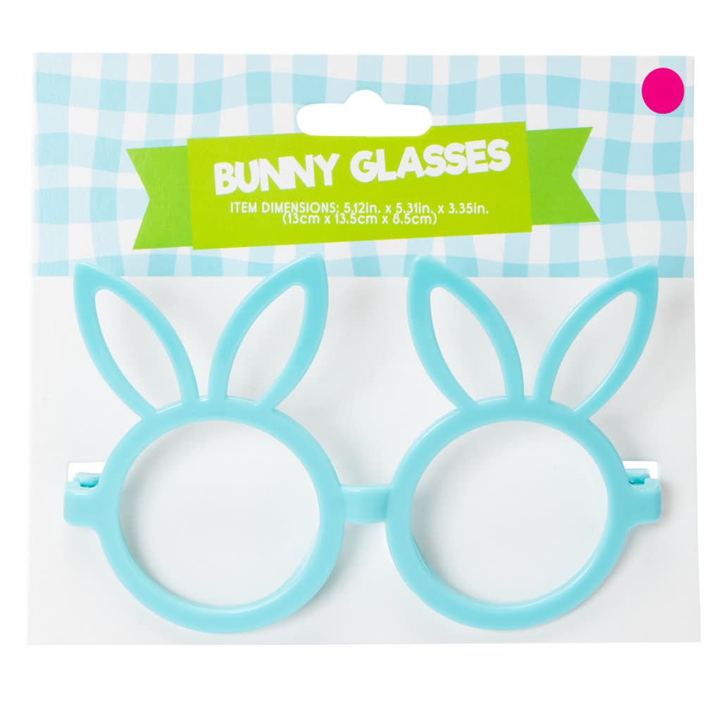 Easter Bunny Glasses Blue