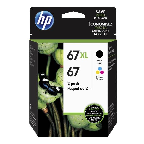Hp High-Yield Black and Tri-Color Ink Cartridges (2 ct)