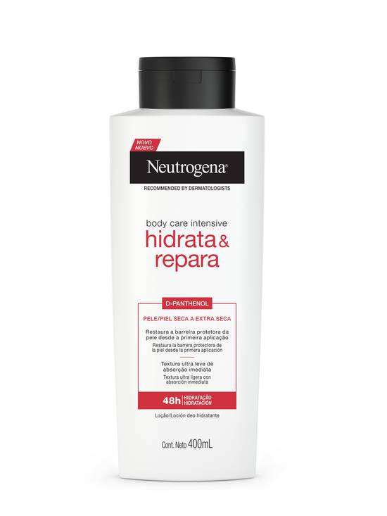 Neutrogena loção hidratante com d-panthenol para pele seca a extra seca (400ml)