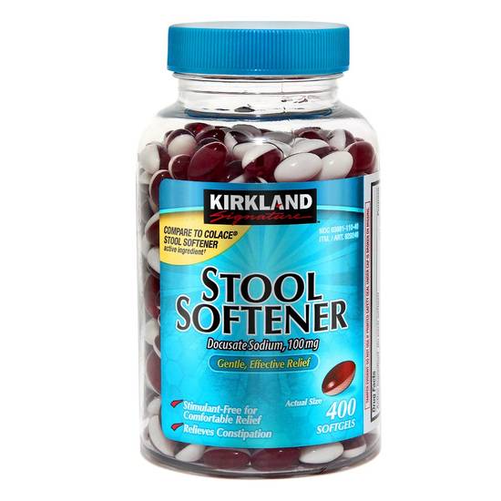 Kirkland Signature Stool Softener 100 mg Softgels (400 ct)