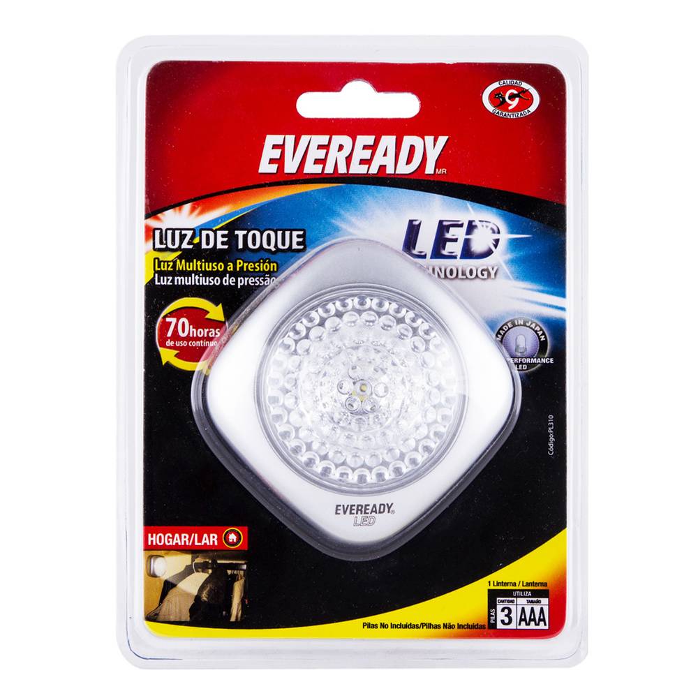 Eveready lámpara luz de toque led (blister 1 pieza)