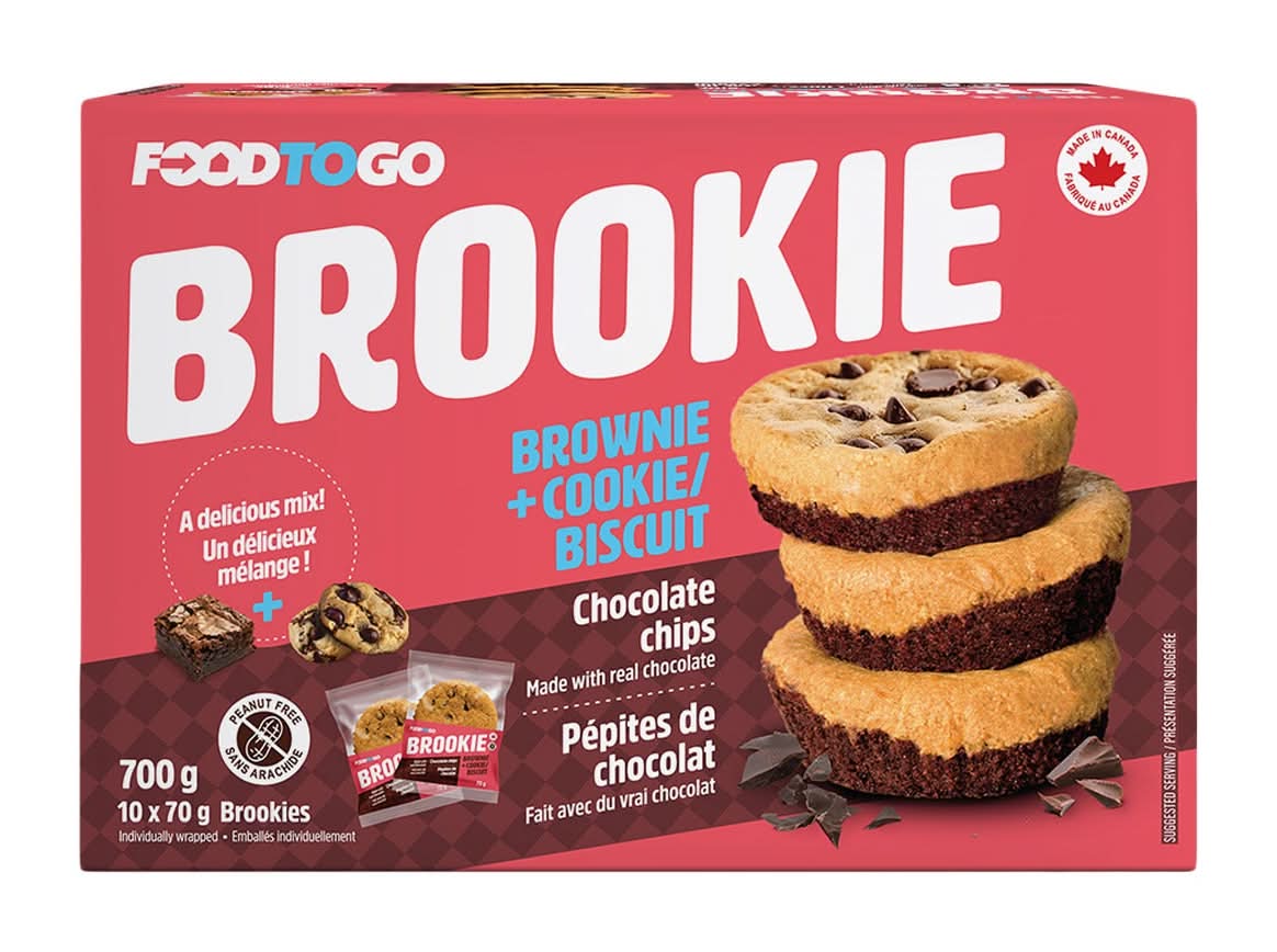 Foodtogo - Brookie, 10 X 70 G / Foodtogo Brookies, 10×70 G