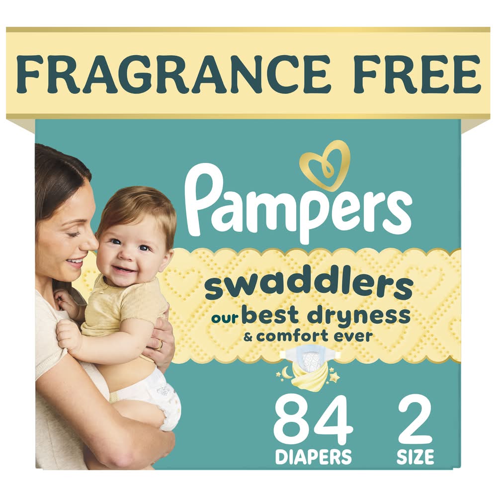 Pampers Swaddlers Disposable Baby Diapers, Stage 2 (84 ct)