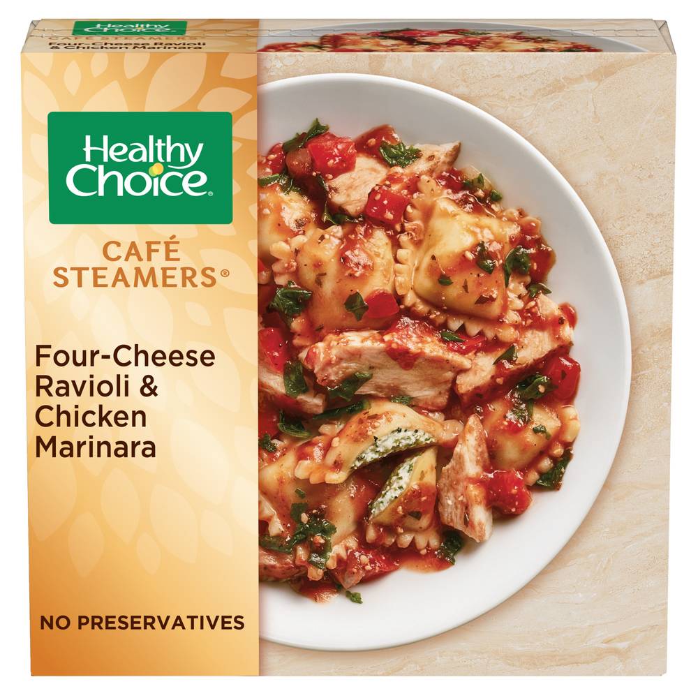 Healthy Choice Cafe Steamers Four-Cheese Ravioli & Chicken Marinara (10 oz)