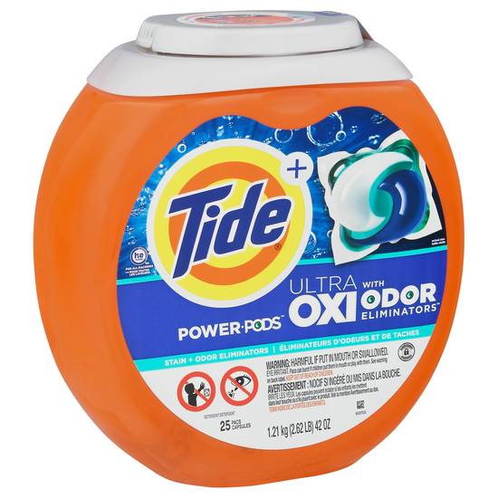 Tide Power Pods Ultra With Oxi Odor Eliminators Detergent