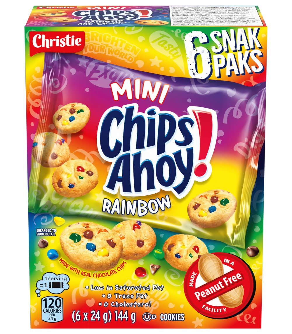 Christie Ahoy! Cookies Mini Rainbow Snack pack (0.14 kg)