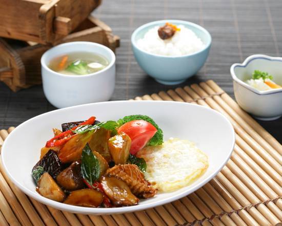 三杯杏鮑菇（素食） Three Cup King Oyster Mushroom