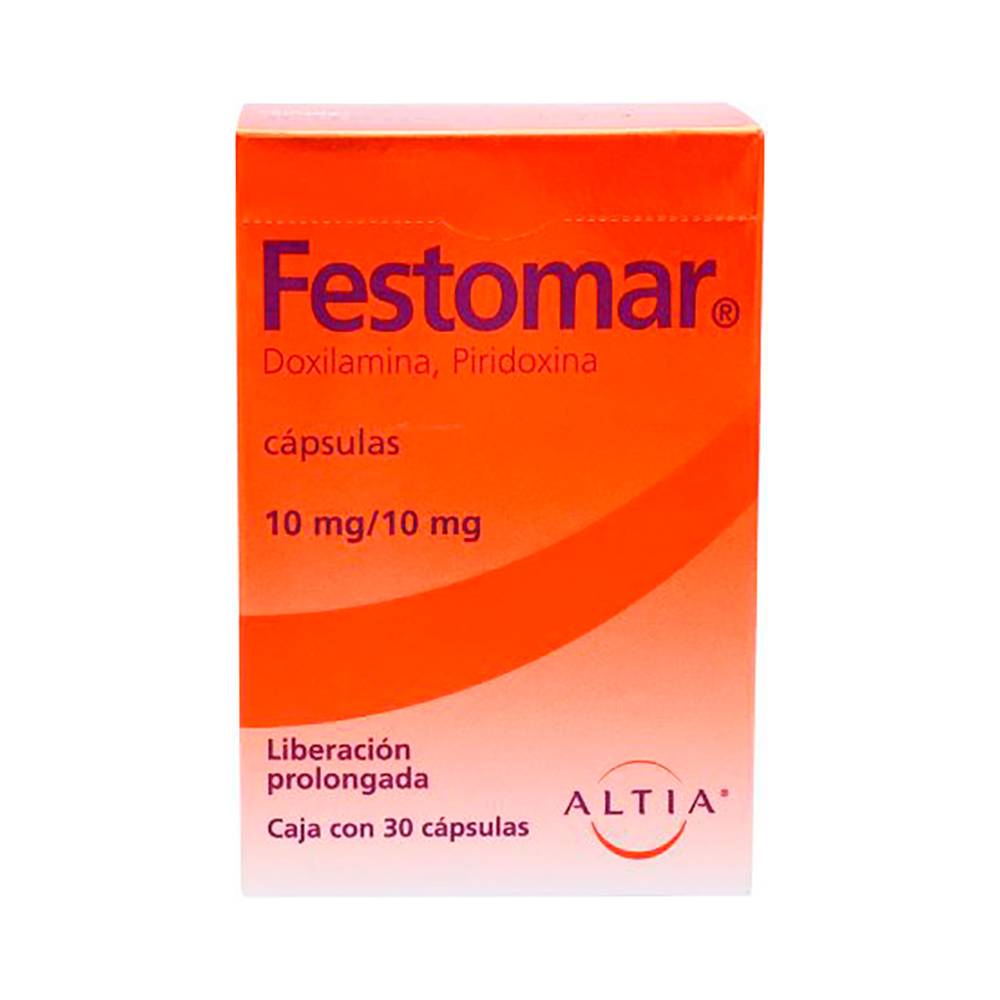 Altia festomar doxilamina/piridoxina cápsulas 10 mg/10 mg (30 piezas)
