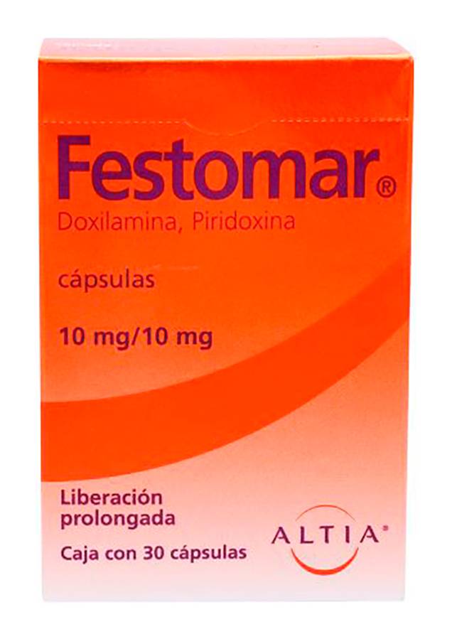 Altia · Festomar doxilamina/piridoxina cápsulas 10 mg/10 mg (30 un)