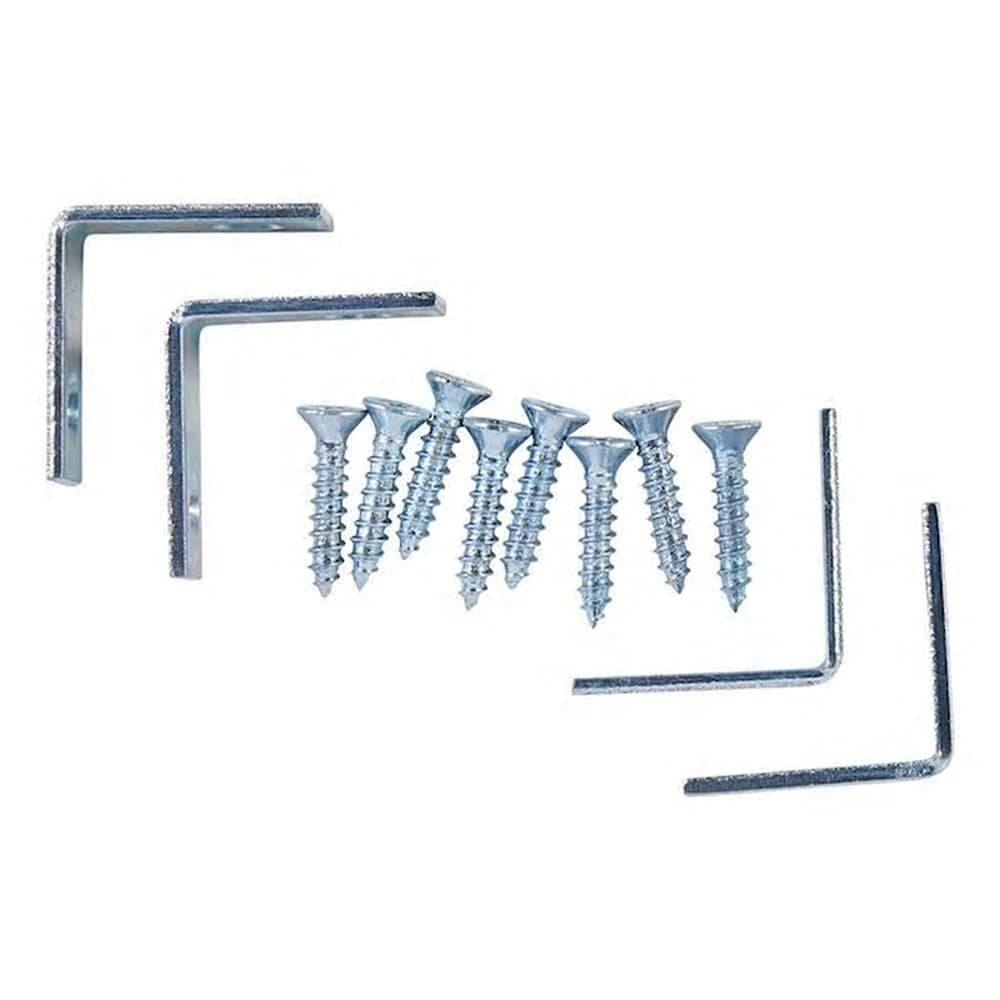 RELIABILT 0.75-in x 0.5-in x 0.75-in Zinc-plated Steel Corner Brace (4-Pack) | 23299ZCXLG