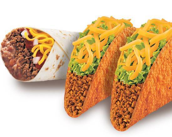 2 Doritos Locos Tacos + 1 Burrito Combinación