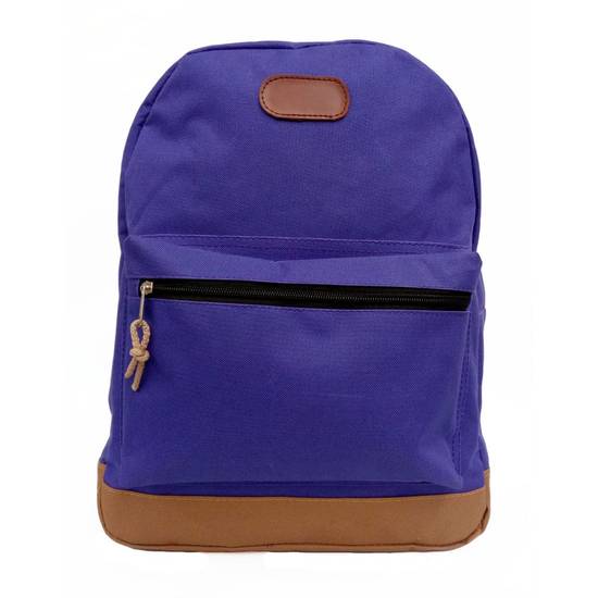 Mago mochila escolar bicolor morado/café (1 pieza)