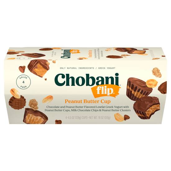 Chobani Flip Low-Fat Cup Greek Yogurt (chocolate-peanut butter)